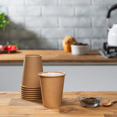 레스토랑과 조제식품과 카페를 위한 유동적 크라프트 지 컨테이너 미생물에 의해 분해된 일회용 커피 컵