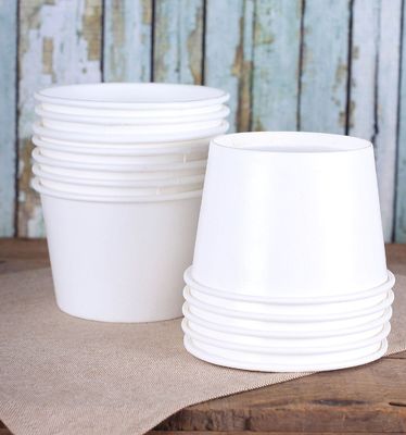 가지고 가도록 하는 버릴 수 있는 하얀 식품 등급 라면 백서 그릇 PE 일직선 오프셋 인쇄 16 온스 하얀 버릴 수 있는 그릇