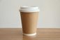 커피 종이컵을 마시는 크라프트지 30 온스 인쇄된 버릴 수 있는 중벽