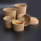 주문 제작된 인쇄된 식료품 용기 다양한 크기 버릴 수 있는 식당 쌀 26 온스 맞춘 크래프트 갈색지 그릇