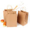 미생물에 의해 분해된 재활용된 고급 품질 핸들 크라프트지 갈색 종이 가방