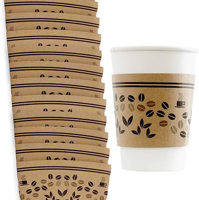 커피 일회용 종이컵 홀더 종이 커피 맞춘 컵 슬리브