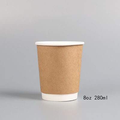 다양한 성능 미생물에 의해 분해된 버릴 수 있는 중벽 크라프트 지 커피컵