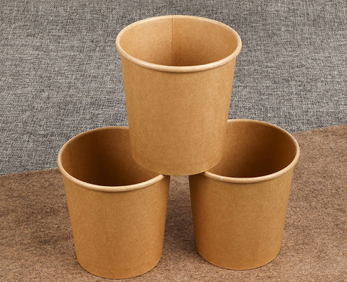 Thickened Disposable Paper Soup Bowls Take Out Porridge Cup With Lids