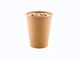 8개 온스 크라프트 지 음료용 용기 갈색인 커피 일회용 종이컵 단일 벽