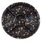 Lid와 투명 플라스틱 회초밥 박스 블랙 패턴 금빛 단풍 잎 5 칸막이