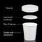 Disposable White Paper Soup Containers Single Wall 300g Kraft Soup Containers With PP Lid